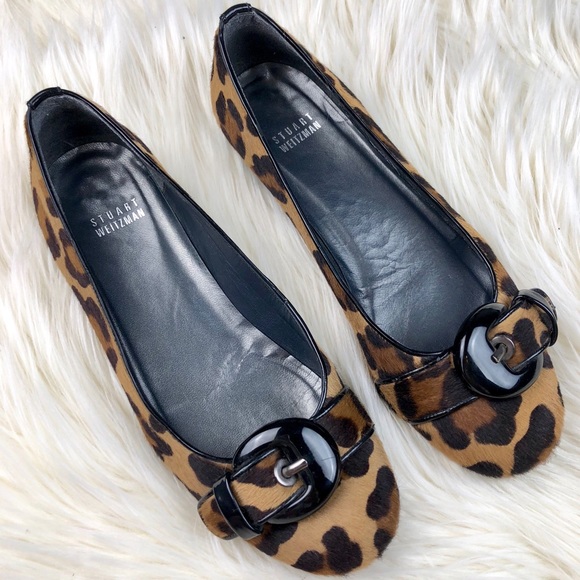 stuart weitzman leopard print shoes